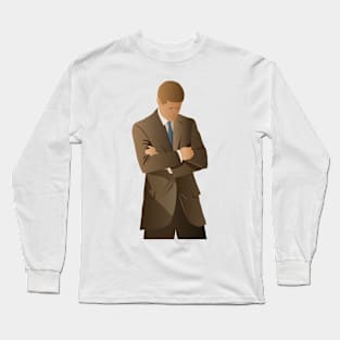 JFK presidential portrait Long Sleeve T-Shirt